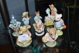 8x Royal Albert and Beswick Beatrix Potter Figures
