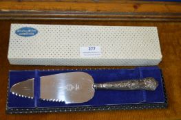 Cased Cake Slice with Hallmarked Sterling Silver Handle