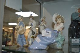 Nao Reclining Girl, and Three Clowns