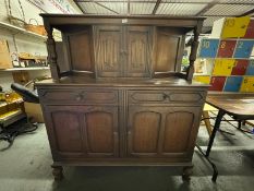 Darkwood Sideboard with Drawers and Cupboards