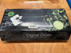 Digital drum set with built in speakers
