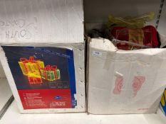 2 x Christmas rope light 3D decorations (condition unknown)