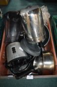Kitchenware Including Pans and Kettle