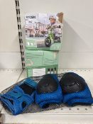 2 x Syosin elbow & knee pad sets for age 3-9 (blue)