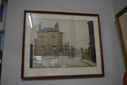 Framed Lowry Street Scene Print
