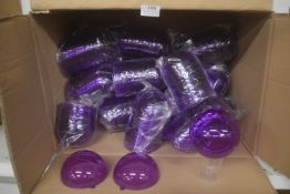 *Quantity of 10cm Fillable Purple Acrylic Baubles