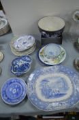 Chinese Bowls, Blue & White Plates, etc.