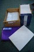 Box of A4 White Envelopes, and Plastic Sleeves