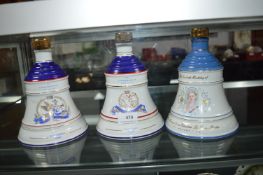 Bell’s Royal Commemorative Whisky Decanters