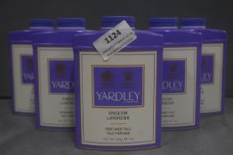 6x Yardley English Lavendar 200g Perfumed Talc