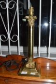 Brass Classical Column Table Lamp Base