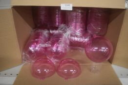 *Quantity of 10cm Fillable Pink Acrylic Baubles