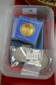 Decimal Coinage Set, Silver Coinage, and 2x William Willberforce Bronze Medallions