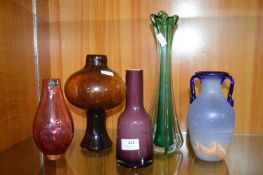 Studio Glass Vases etc.
