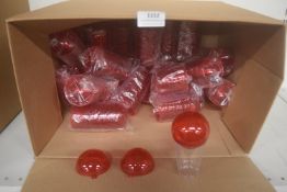 *Quantity of 8cm Fillable Red Acrylic Baubles
