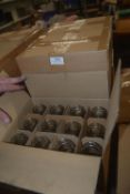 *11x Boxes of 12 Glass Milk Bottles with Lids