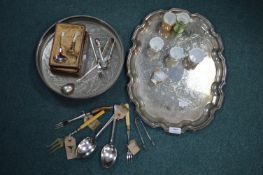 EPNS Trays, Cutlery, and Egg Cups