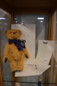 Steiff William the Teddy Bear with Certification 30cm tall