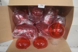 *Quantity of 10cm Fillable Red Acrylic Baubles