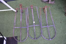 3x Vintage Saddle Racks