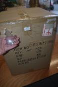 *Large Box of 11cm Clear Acrylic Fillable Christmas Tree Baubles