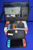Nintendo Switch Console with Travel Case and Packaging