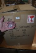 *Large Box of 11cm Clear Acrylic Fillable Christmas Tree Baubles