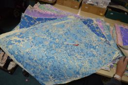 60+ A1 Sheets of Hand Marbled Paper