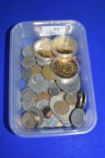Assorted Vintage Coinage and Gilded Commemorative Coins