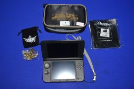 Nintendo 3DS XL in Blue with Legend of Zelda Case