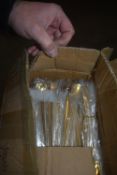 *Box of ~500 Gold Colour Metal Latte Spoons
