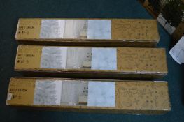 *3x Orelle 6ft White Christmas Tree