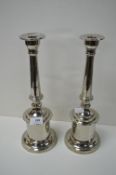 Pair of Chrome Candlesticks