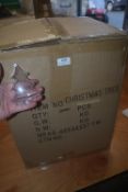 *Large Box of 11cm Clear Acrylic Fillable Christmas Tree Baubles