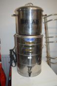 Stainless Steel Water Dispenser, and a Bread Bin