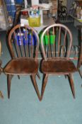 Pair of Vintage Ercol Spindleback Chairs