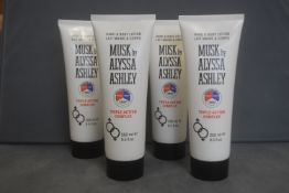 4x Aylssa Ashley Musk 250ml Hand & Body Lotions