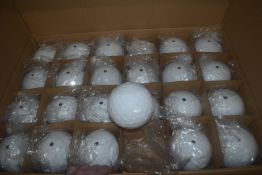 *Box of 48 White Disco Ball Cups