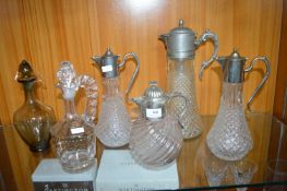 4x Claret Jugs and 2x Decanters