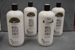4x Musk by Alyssa Ashley Bath & Shower Gel 750ml