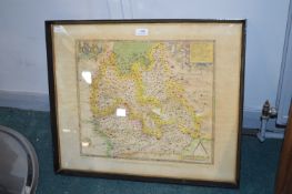 Reproduction Saxton’s Map of Oxfordshire