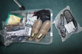 Assorted Men’s Shoes, Slippers, Gloves, etc.