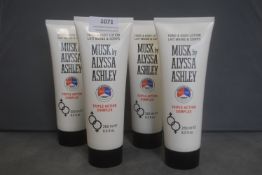 4x Aylssa Ashley Musk 250ml Hand & Body Lotions
