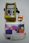 Battery Tester, Fibre Cleaver, and Digital Video Camera
