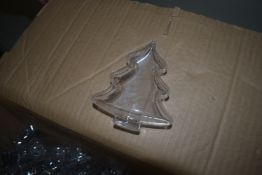 *Large Box of 11cm Clear Acrylic Fillable Christmas Tree Baubles