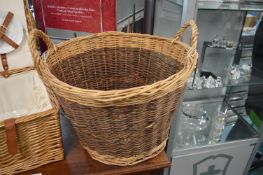 Wicker Log Basket