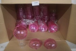 *Quantity of 8cm Fillable Pink Acrylic Baubles