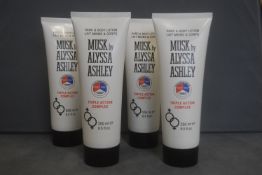 4x Aylssa Ashley Musk 250ml Hand & Body Lotions