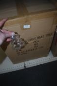 *Large Box of 11cm Clear Acrylic Fillable Christmas Tree Baubles