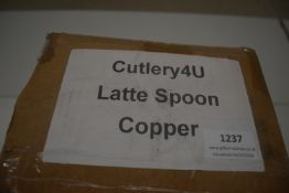 *Box of ~500 Copper Colour Metal Latte Spoons